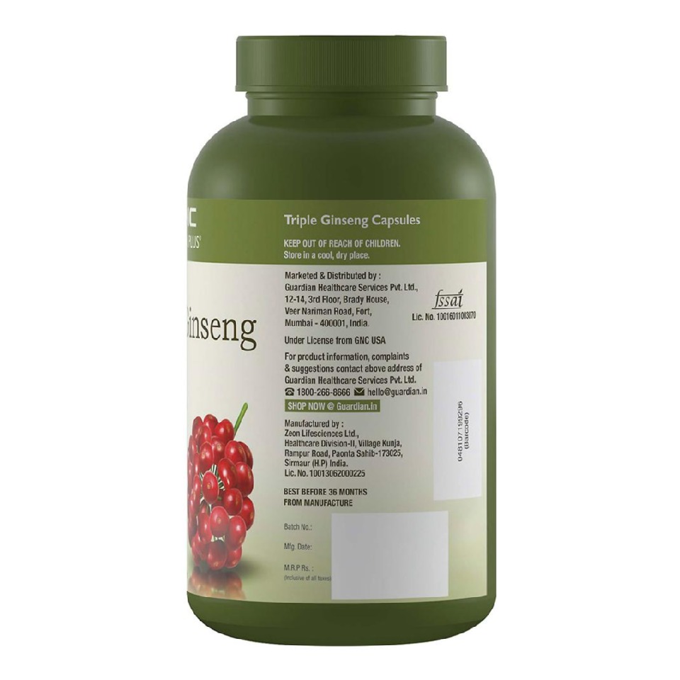 GNC Herbal Plus Triple Ginseng Root